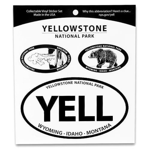 Yellowstone National Park Triple Decal Shop Americas National Parks